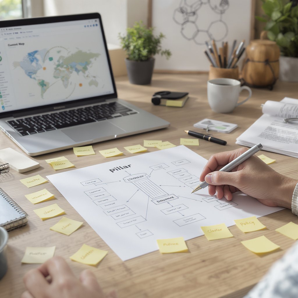 Guía Pilar + Clúster: Construcción de un Hub de Temas sobre Seguros