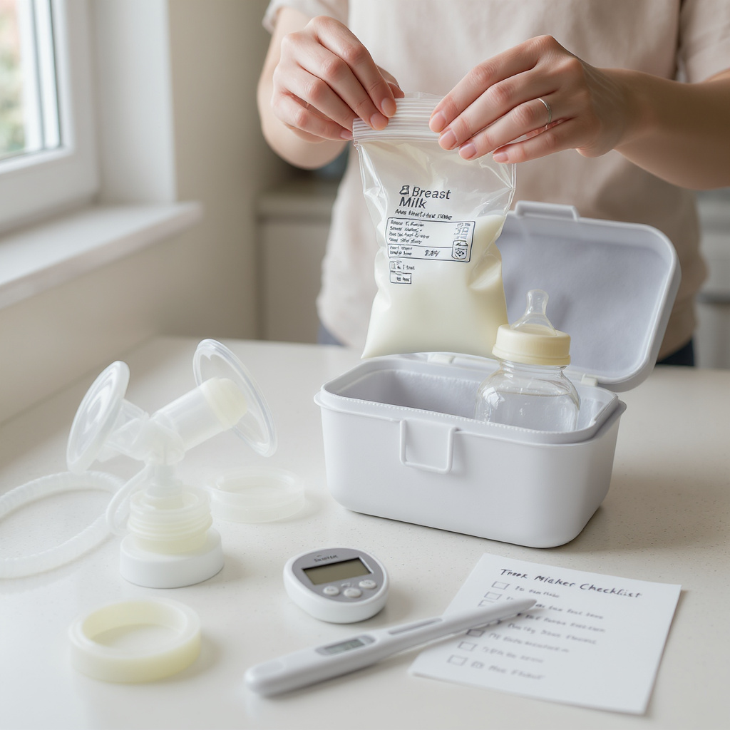 Practical Guide to Storing and Using Breast Milk (Inverted Pyramid)