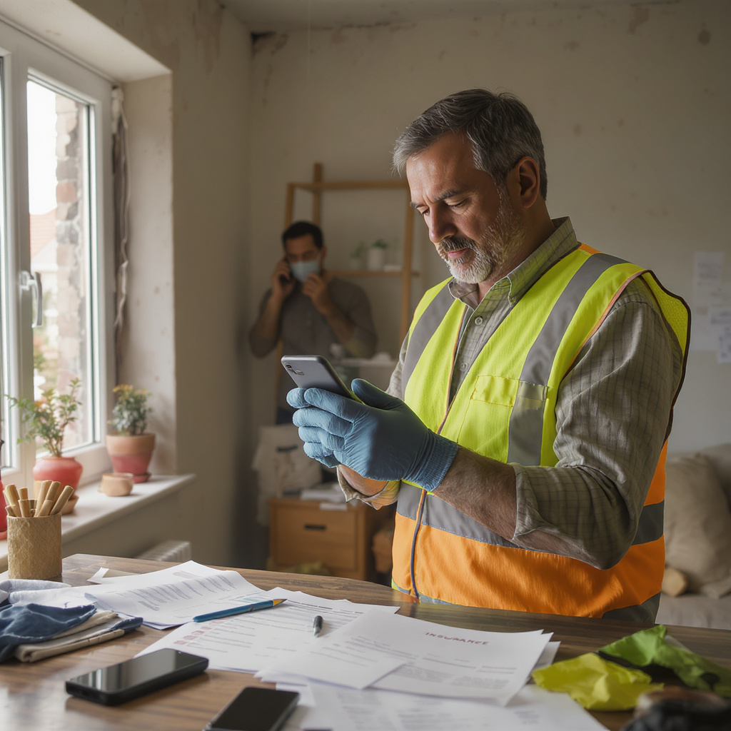 Guía rápida de reclamos de vivienda — Seguridad, Notificar, Documentar, Resolver