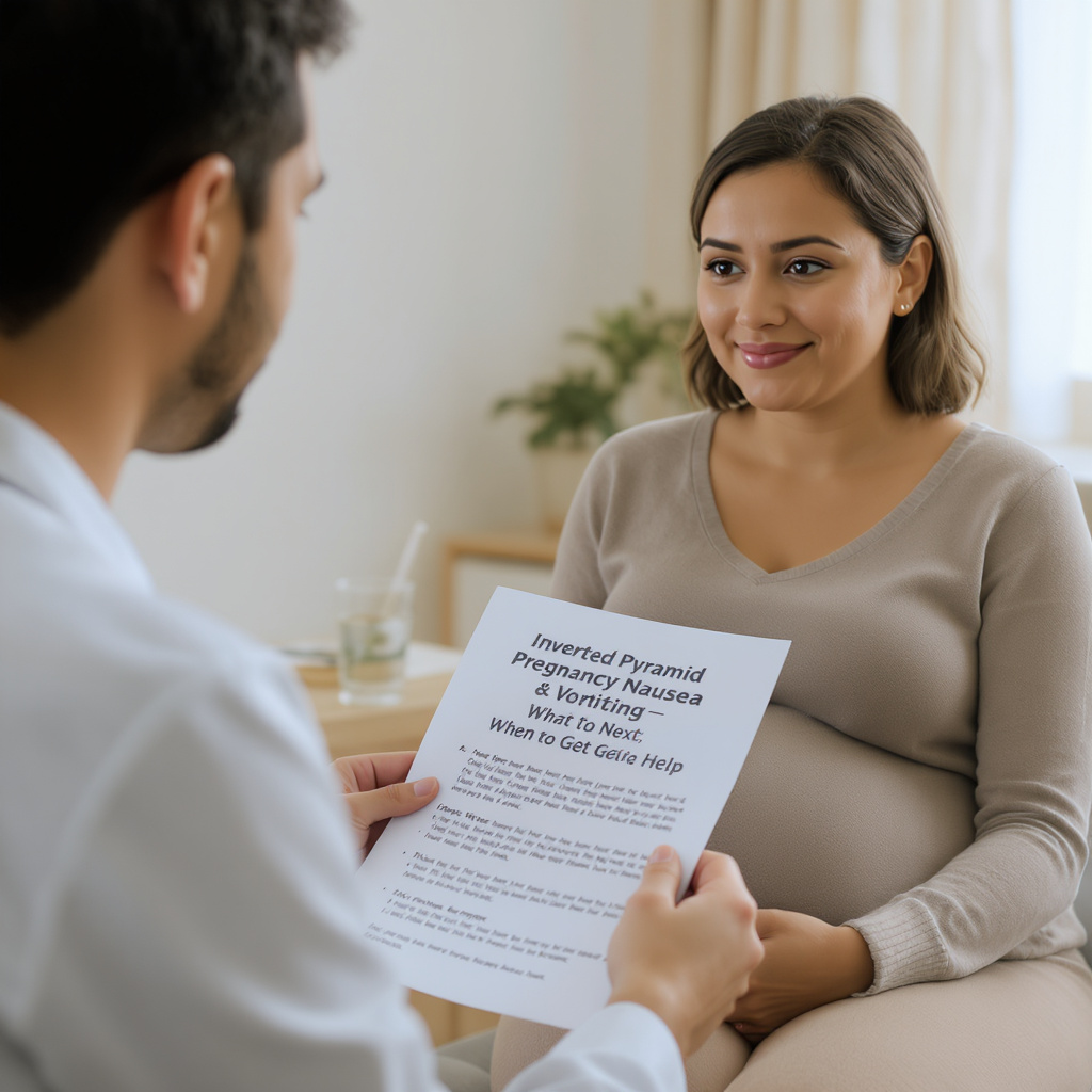 Inverted Pyramid Rewrite: Pregnancy Nausea & Vomiting—What to Know First, What to Do Next, When to Get Help