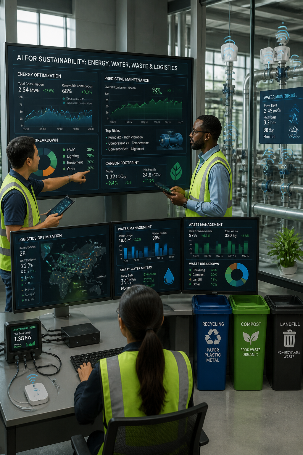 7 Ways to Put AI for Sustainability to Work (Energy, Water, Waste, and Logistics)