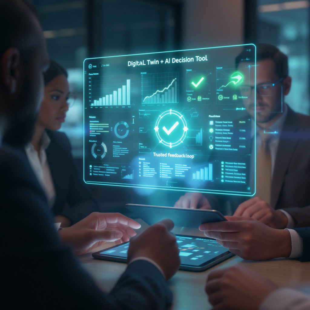 Turn Dashboards into Decision Tools: Digital Twin + AI with a Trusted Feedback Loop