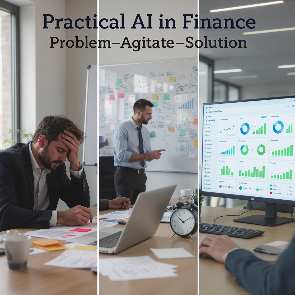 Practical AI in Finance — Problem–Agitate–Solution
