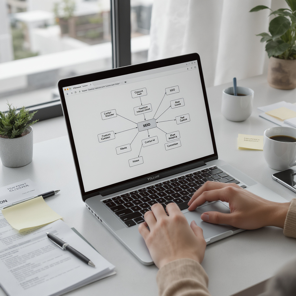 Estrategia de contenido pilar + clúster: Centro de orientación sobre seguros