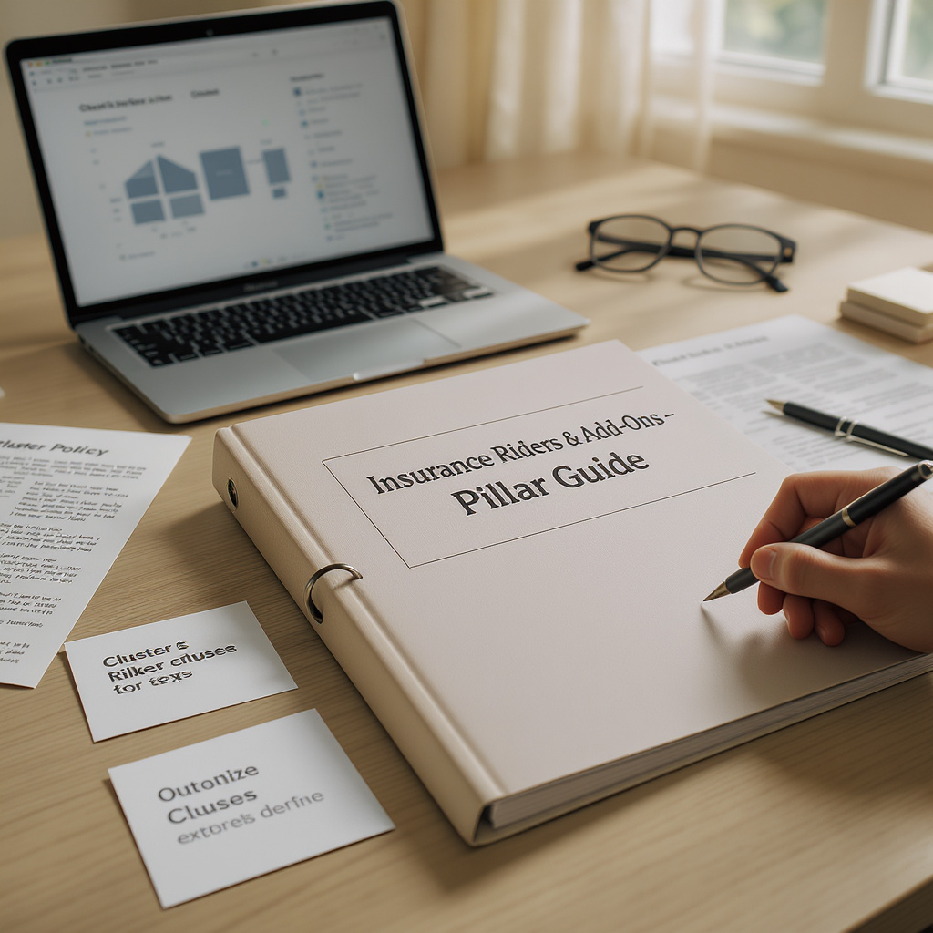 Riders y Complementos de Seguros — Guía Pilar con Temas de Clúster