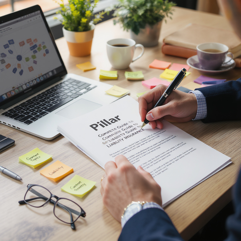 Pilar: Guía completa de seguros de responsabilidad con temas de clúster