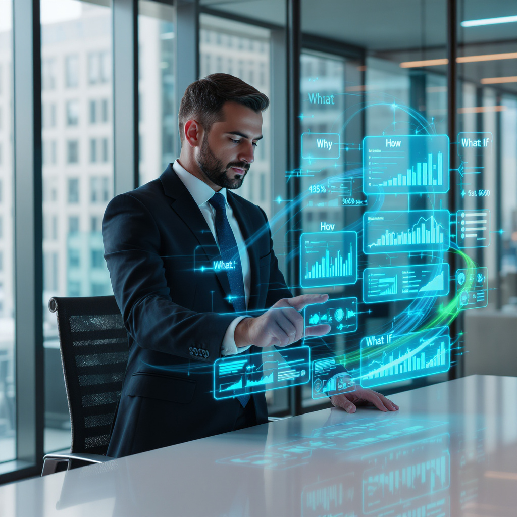 Harnessing AI in Financial Management with the What-Why-How-What If Framework