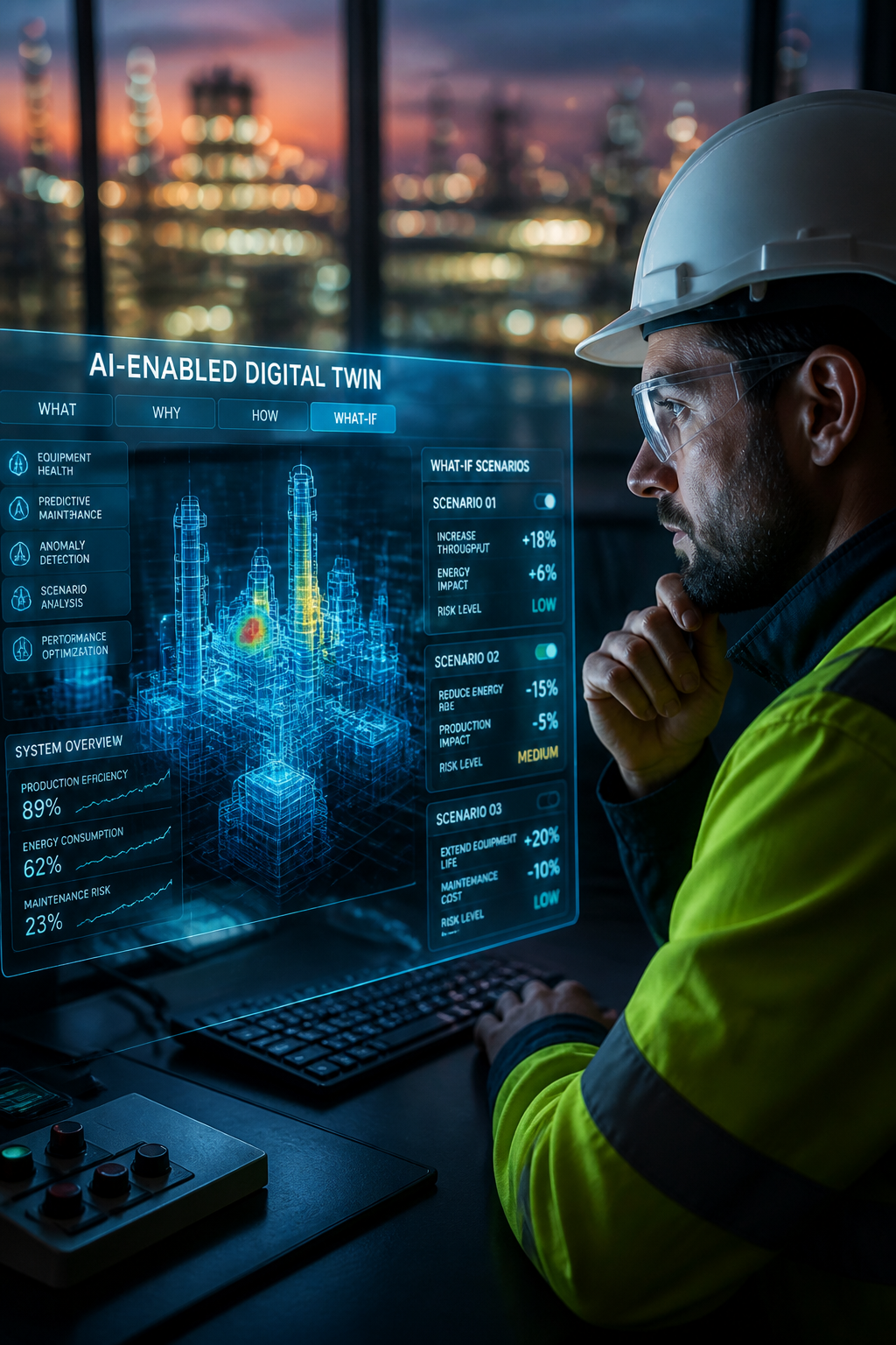 AI-Enabled Digital Twins: What, Why, How, What-If